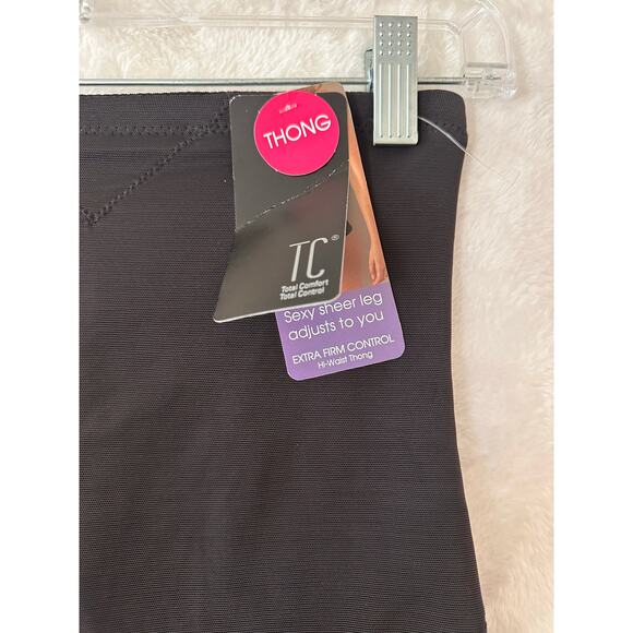 NWT TC Fine Intimates Sheer Shaping High Waist Thong L Firm - Picture 5 of 5